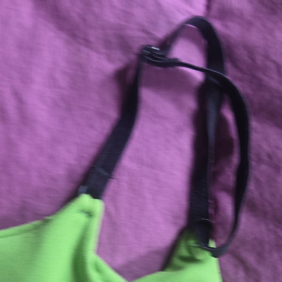Brasil Sul Lime Green Ballet Cut Cami Top & Black Pant Set Size S/M 33.5" Inseam - Picture 6 of 13